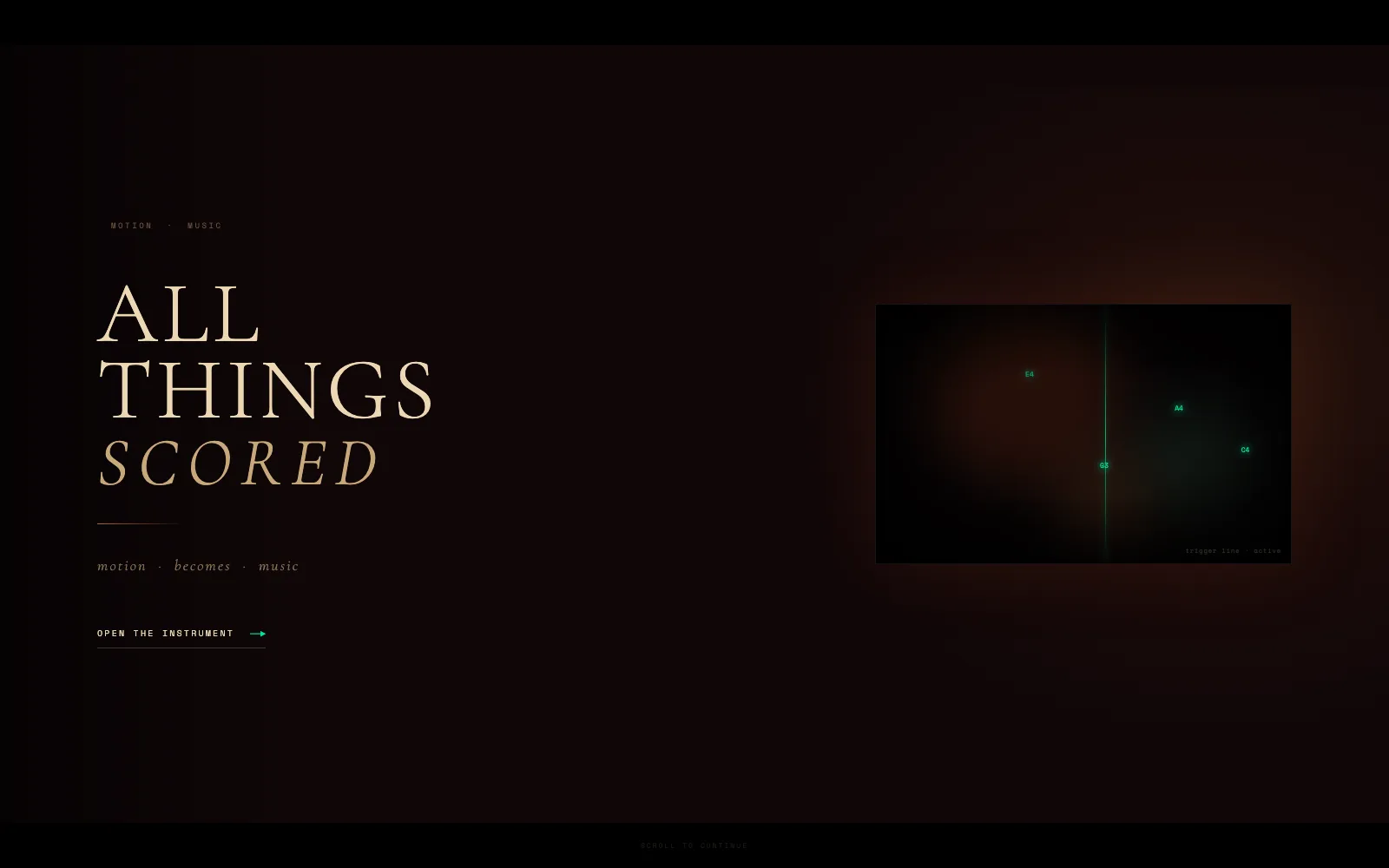 All Things Scored 專案畫面